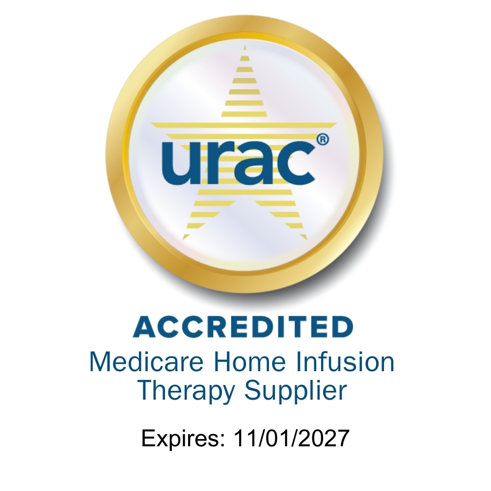 urac accredited Medicare home infusion therapy supplier. Expires November 1, 2027